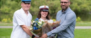 Årets første maritime studenter på Frederikshavn Gymnasium