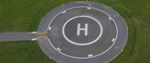 Midlertidig helikopterlandingsplads i Ålbæk