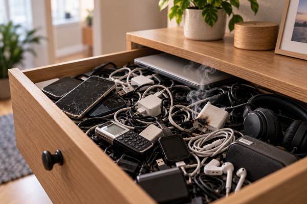 Brandfare i skuffen: Gemmer du også gammel elektronik?