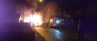 Garage og bil i brand på Bådhusvej
