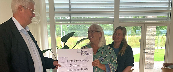 Melsen Fonden donerer en halv million kroner til Hospice Vendsyssel Melsen Fonden donerer en halv million kroner til Hospice Vendsyssel