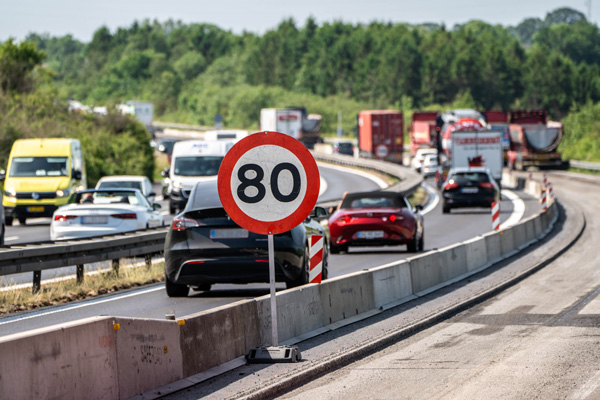 Hastighedsgrænsen ved vejarbejder er ikke for sjov